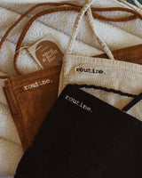 Routine Corduroy Tote Bags - Available in three colours - Brown, Cream and Black